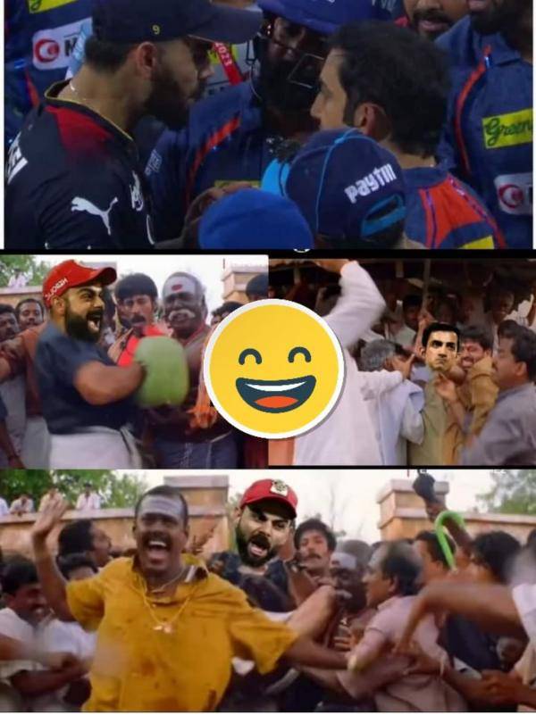 IPL 2023 : Funny memes Collection on Kohli and Gambhir fight IPL 2023 : Funny memes Collection on Kohli and Gambhir fight
