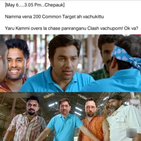 Funny memes Collection on CSK vs MI
