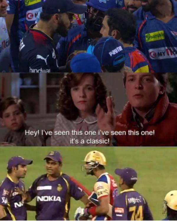 IPL 2023 : Funny memes Collection on Kohli and Gambhir fight IPL 2023 : Funny memes Collection on Kohli and Gambhir fight