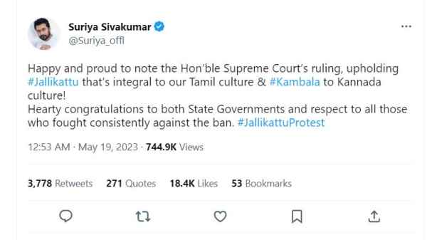  Century Old Practice : Supreme Court Disagrees With 2014 Verdict Which Held Jallikattu Was Not Part Of Cultural Heritage Of Tamil Nadu