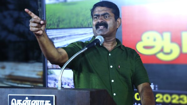 Seeman condemn Tn government for concrete floor on Keezhbhavani river canal Seeman condemn Tn government for concrete floor on Keezhbhavani river canal