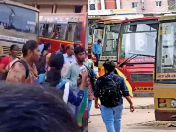  What Minister sivasankar says about Chennai bus protest