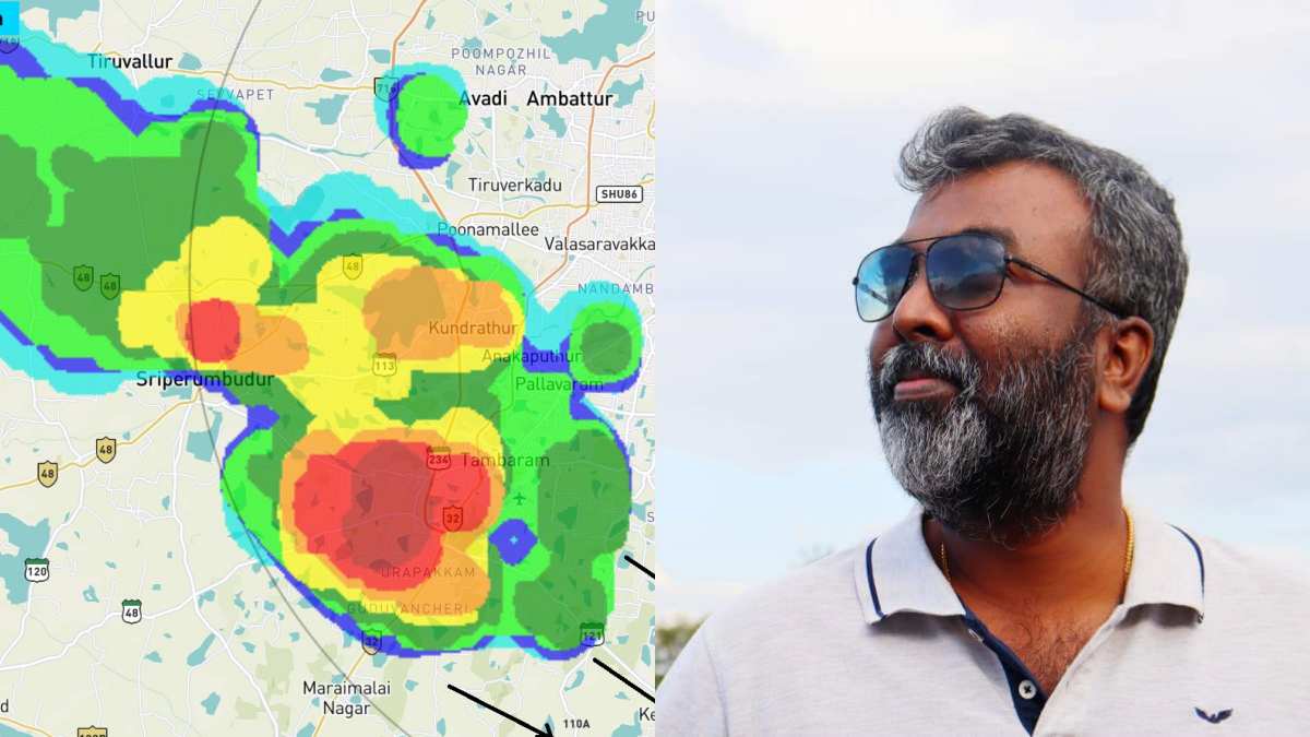Red Thakkalis from Tambaram to Guduvanchery, says Tamilnadu Weatherman Red Thakkalis from Tambaram to Guduvanchery, says Tamilnadu Weatherman
