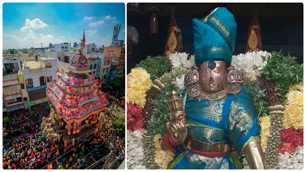 Madurai Chithirai thiruvizha 2023: Devotees witness Meenakshi Sundareswar Therottam held today 