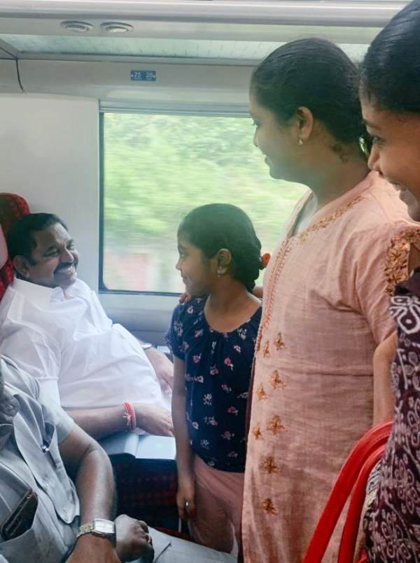 Do you know why Edappadi Palaniswami went to Chennai by Vande Bharat train? 