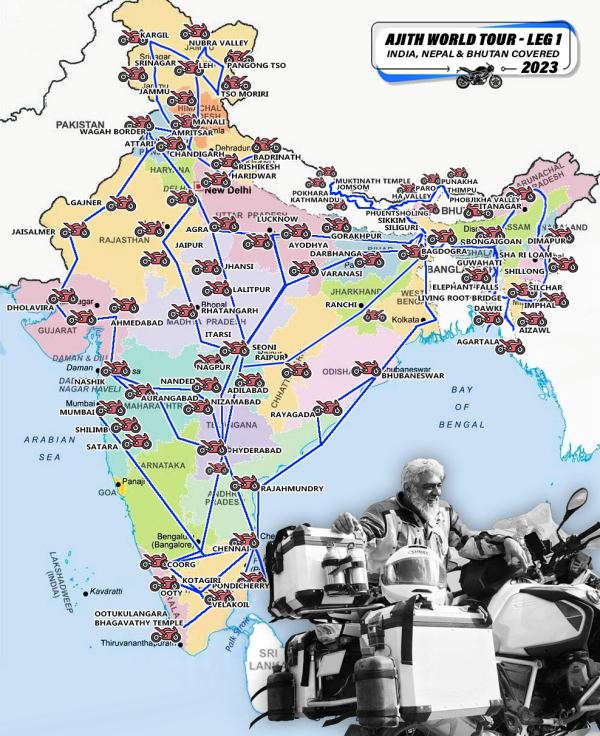 See how Actor Ajith Kumar has gone all over India ? Suresh Chandra said good news 