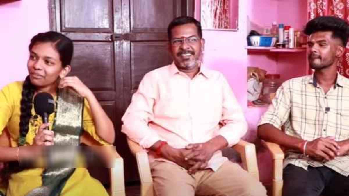 Neeya Naana show the girl who made her brother and father talk Neeya Naana show the girl who made her brother and father talk