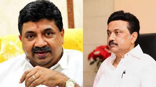 Minister PTR Palanivel Thiyagarajans name was removed from Madurai DMK public meeting Minister PTR Palanivel Thiyagarajans name was removed from Madurai DMK public meeting