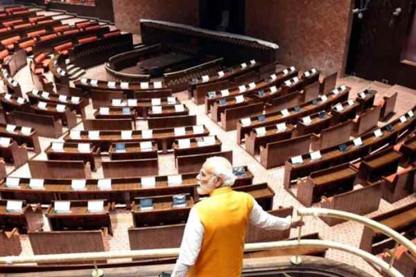 19 opposition parties boycotted the event protesting the opening of Parliament buildings by Prime Minister Modi 