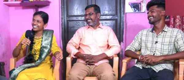 Neeya Naana show the girl who made her brother and father talk Neeya Naana show the girl who made her brother and father talk