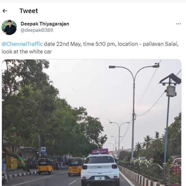 Do you know how many complaints Chennai Traffic Police receives on Twitter every day?