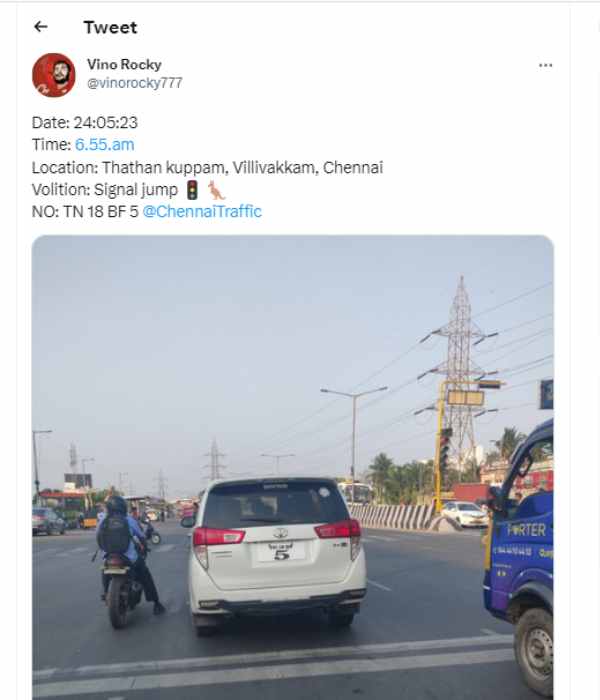 Do you know how many complaints Chennai Traffic Police receives on Twitter every day?