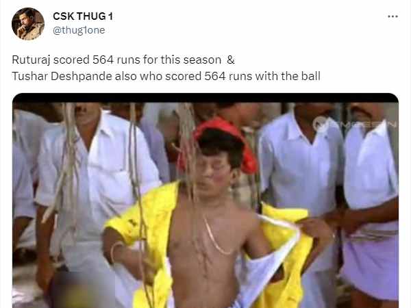 IPL 2023 memes Tushar Deshpande conceded 50 runs in finals IPL 2023 memes Tushar Deshpande conceded 50 runs in finals