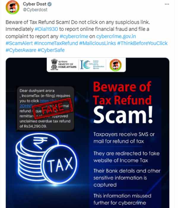 income tax payer: are you a tax payer, please do not click this link, central government warning income tax payer: are you a tax payer, please do not click this link, central government warning