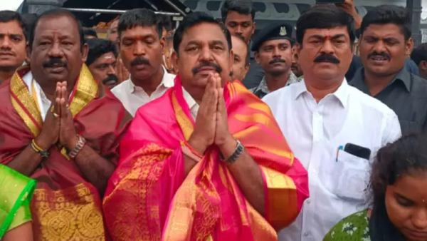Edappadi Palanisamy today visits Tirupati Ezhummalayan Ashtadala Pada Padmaradhana seva 