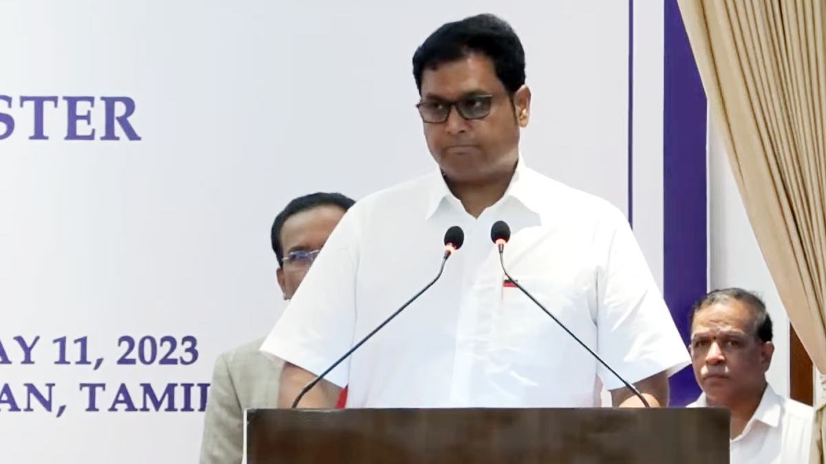 Ministers Kayalvizhi Selvaraj and Ka Ramachandran are happy with cabinet reshuffle 