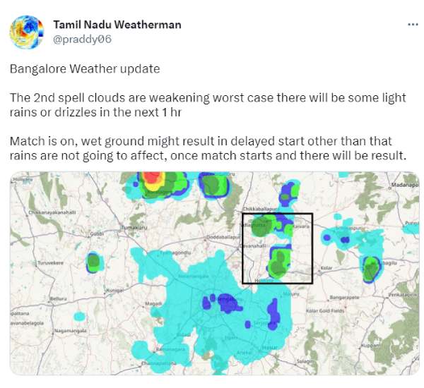 Will RCS vs GT match affect due to rain answers Tamilnady weather man IPL playoff 2023 Will RCS vs GT match affect due to rain answers Tamilnady weather man IPL playoff 2023