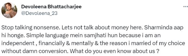 Is Actress Devoleena Bhattacharjee acted in The Kerala Story and married a muslim? 