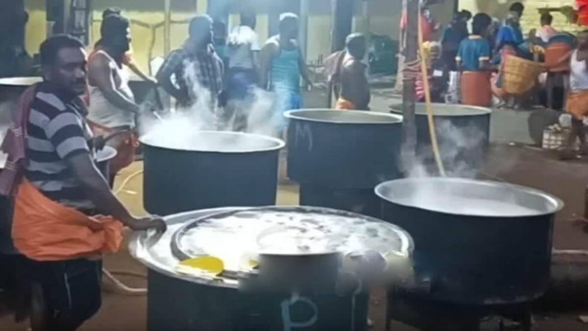 Madurai Meenakshi Sundareswarar Tirukalyanam 7500 kg rice Kalyana virunthu prepared 
