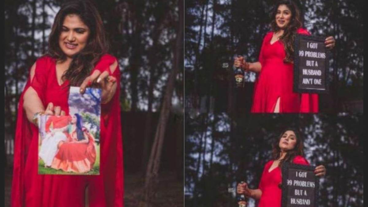 Serial Actress Shalini Divorce Photo shoot Support and opposition on FB page 