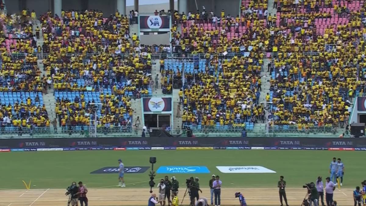  Lucknow fans shouted Dhoni, Dhoni while toss session in IPL