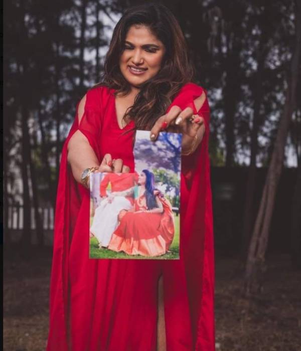 Mens association registers to find husband of actress Shalini who did divorce photo shoot