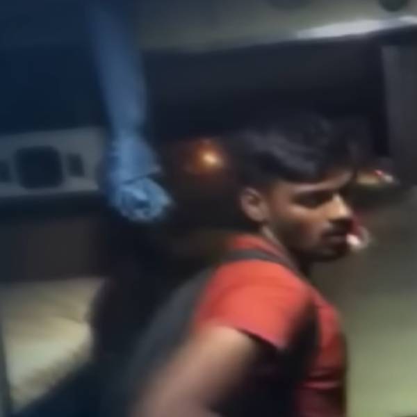Youth who tried to Misbehave with female passenger in a sleeper bus: Bus staff caught and beat him 