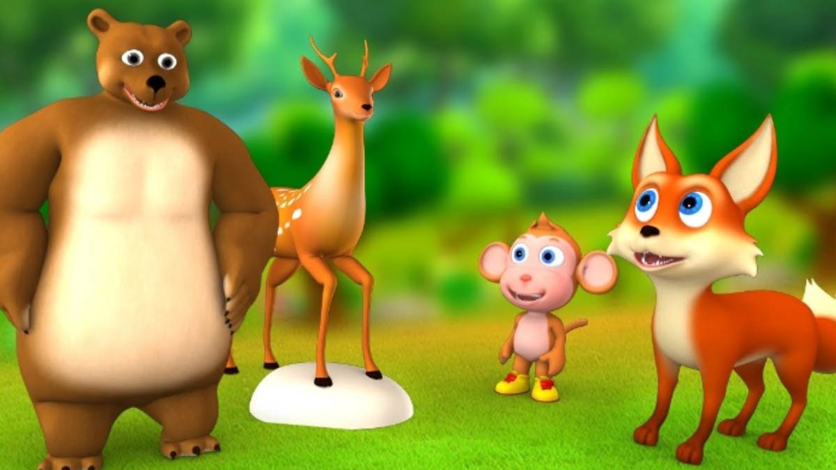Short story for kids in Tamil : The Bear and the fox