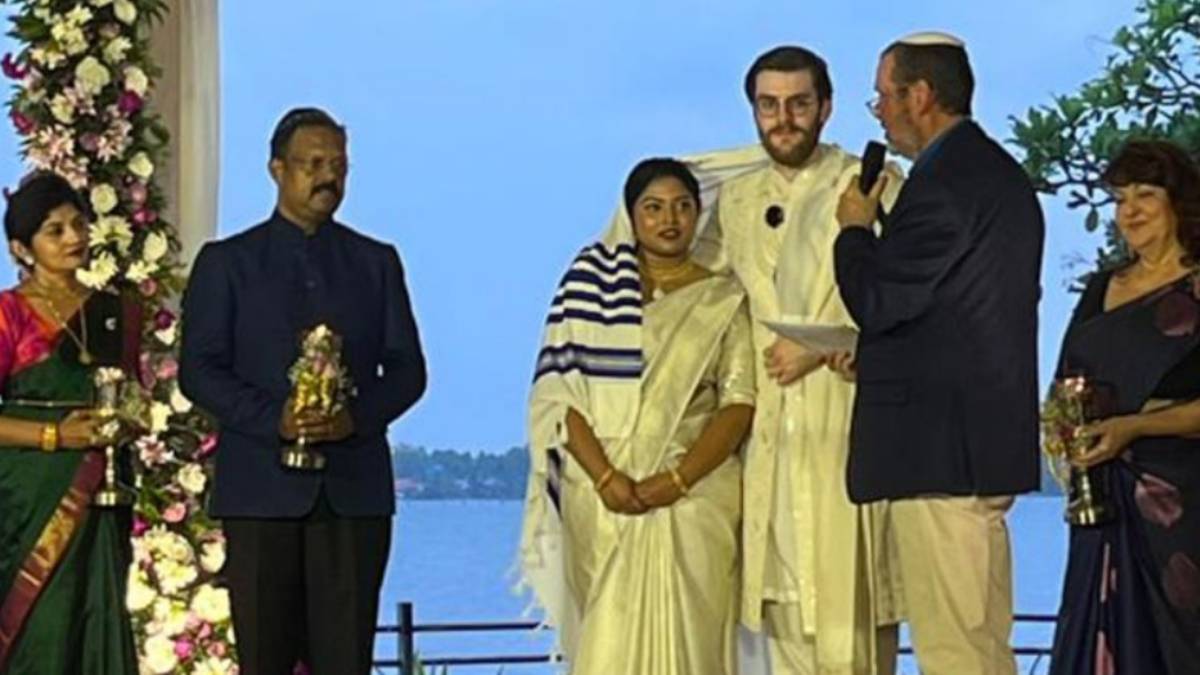 Jewish wedding held in Kerala after 15 years between US Nasa engineer and Malayali 