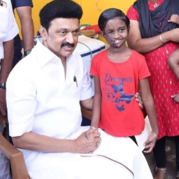 9 years old girl Tanya thanked CM Stalin for his medical help 