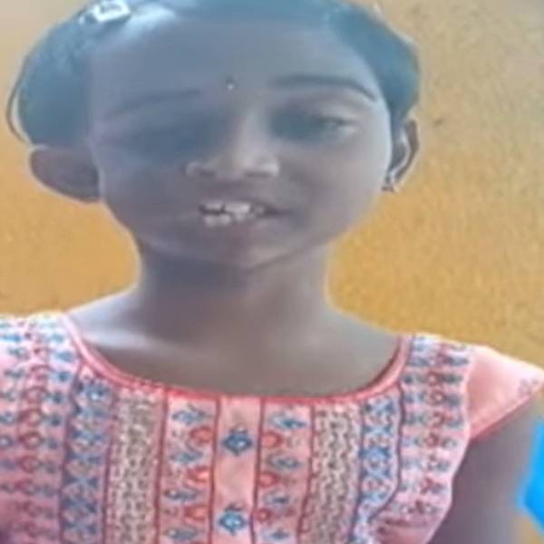 9 years old girl Tanya thanked CM Stalin for his medical help 