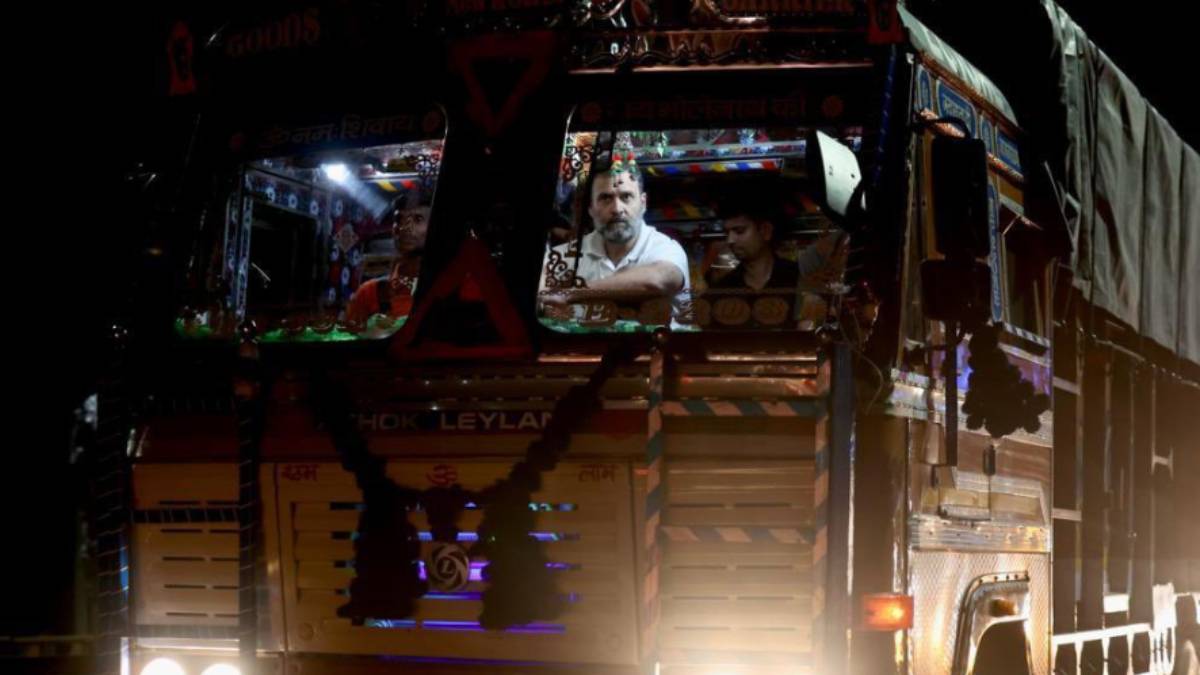 Congress leader Rahul Gandhi’s travelled truck to discuss ‘drivers issues’ 