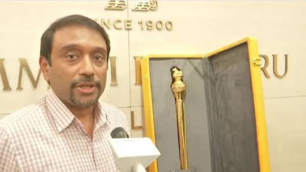 Vummidi Bangaru Jewellers made Sengol Sceptre for New Parliament Vummidi Bangaru Jewellers made Sengol Sceptre for New Parliament