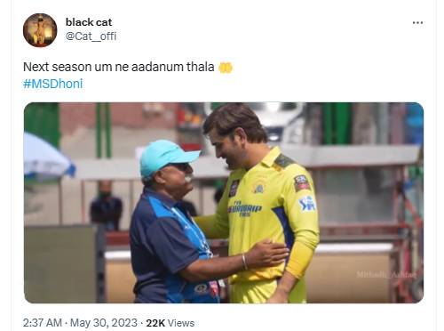 csk vs gt final match memes, many meme videos about dhoni vs mohit sharma in internet 