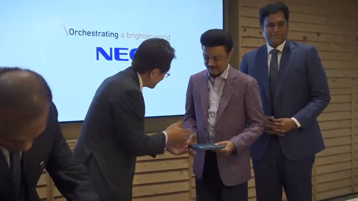 TN CM went to Japan NEC and saw future inventions and discuss about AI in govenrmnet TN CM went to Japan NEC and saw future inventions and discuss about AI in govenrmnet