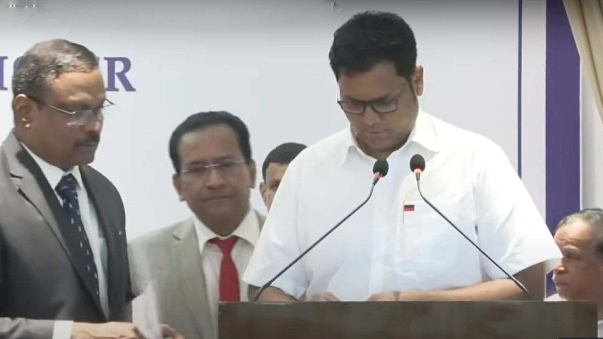 trb rajaa will be sworn in as the new minister today at rajbhavan 