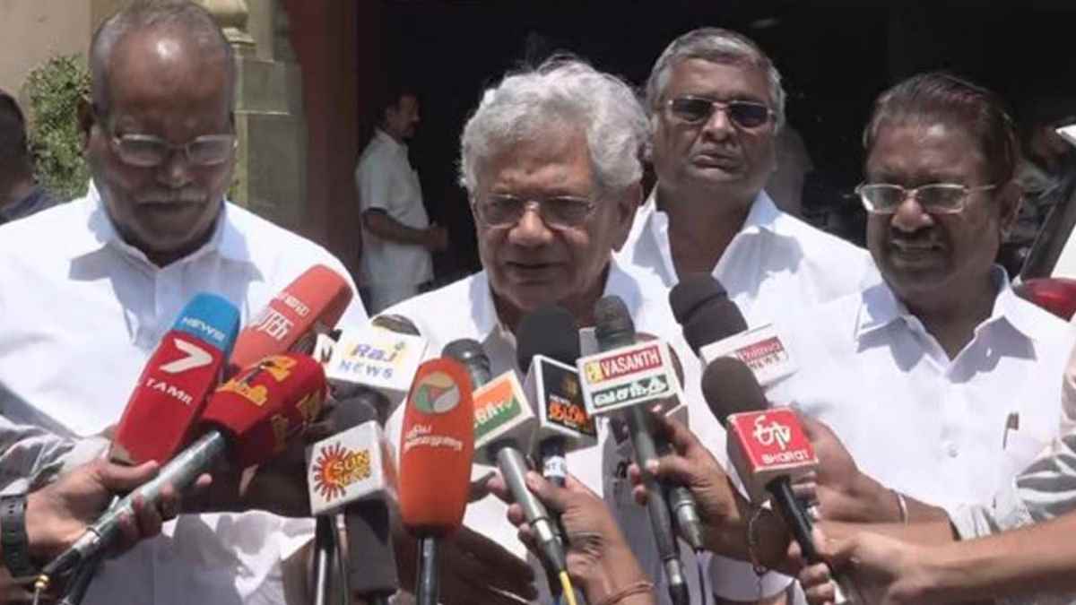 We will work together to defeat Bharatiya Janata Party: Sitaram Yechury says after meeting MK Stalin We will work together to defeat Bharatiya Janata Party: Sitaram Yechury says after meeting MK Stalin