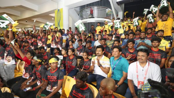  Udhayanidhi Stalin has gone all the way to watch the poor children of his constituency watch Csk match