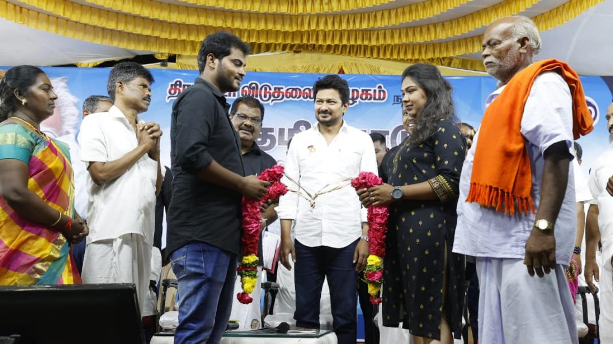 Minister Udhayanidhi Stalin, who participated in the conference organized by the Dravidar Viduthalai Kazhagam in Salem 