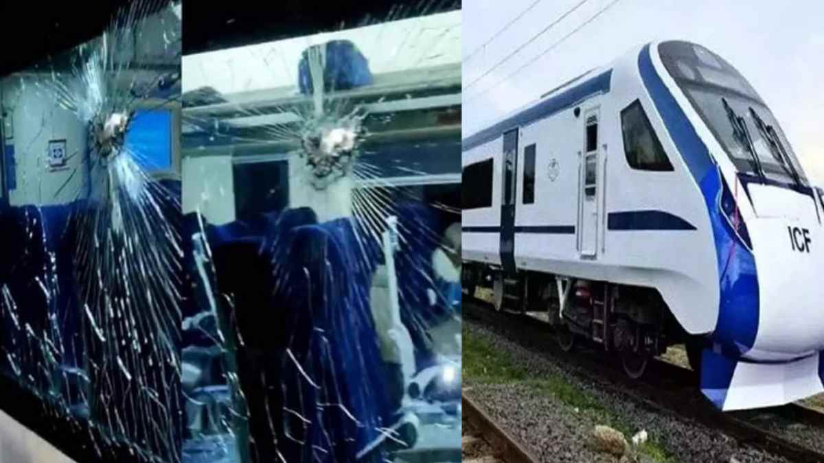  Stone pelting on Kerala Vande Bharat train, Shattered window panes