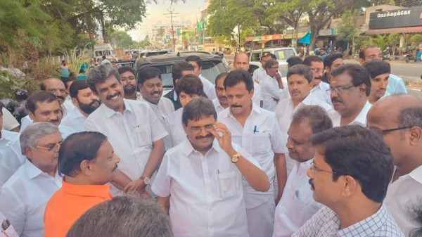 Anbagam Kalai, is camp in Coimbatore and is looking after the preparations for the protest rally to be held tomorrow Anbagam Kalai, is camp in Coimbatore and is looking after the preparations for the protest rally to be held tomorrow