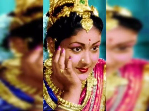 Good personality actress Sarojadevi and do you know the secret between actress Sarojadevi and Savitri