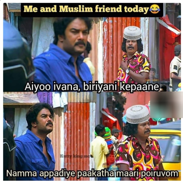 These are some jolly memes collections on bakrid celebrations and briyani.