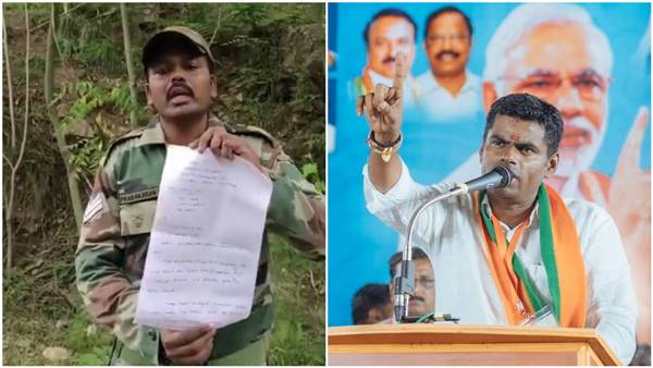Annamalai demand action for those attacking Indian soldiers wife in Thiruvannamalai Annamalai demand action for those attacking Indian soldiers wife in Thiruvannamalai