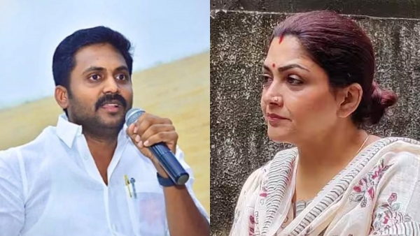 Was Kushboo Sundar C acting in front of the camera during a press meet? DMK massive complaint against her 