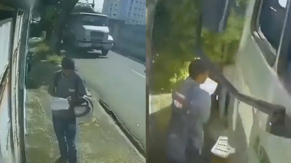 A video of a persons miraculous escape from the accident has been released A video of a persons miraculous escape from the accident has been released