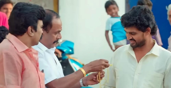 Ethirneechal serial 2023 June 23th promo update Karikalan tied a thali around Adhirs neck
