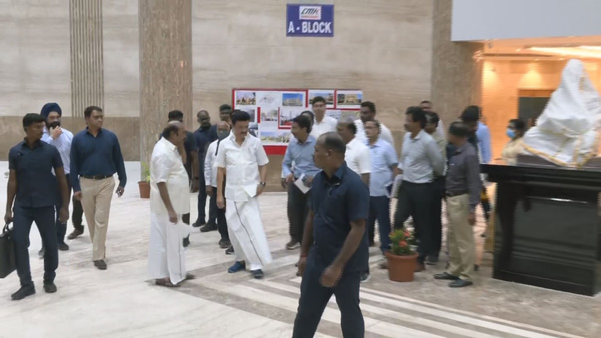 CM Stalin inspection at chennai guindy karunanidhi multi speciality hospital CM Stalin inspection at chennai guindy karunanidhi multi speciality hospital