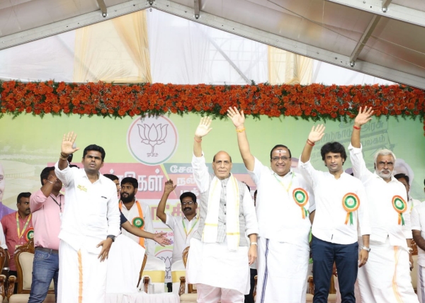 If BJP comes to power in Tamil Nadu, all corrupt people will be in jail: says Rajnath singh