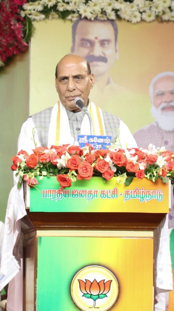 If BJP comes to power in Tamil Nadu, all corrupt people will be in jail: says Rajnath singh